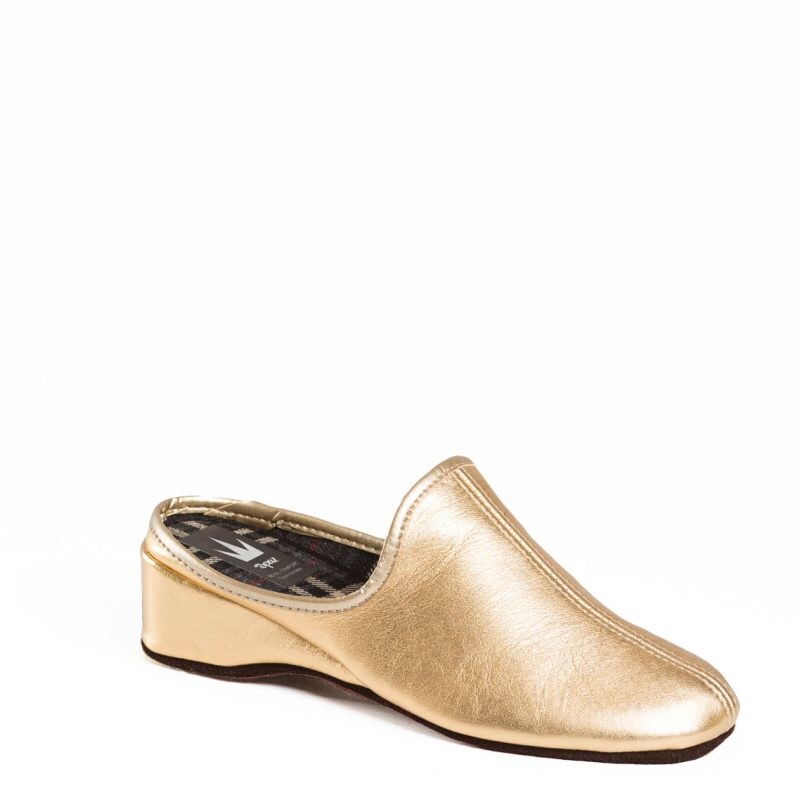 Topaz tøffel Linda Gold
